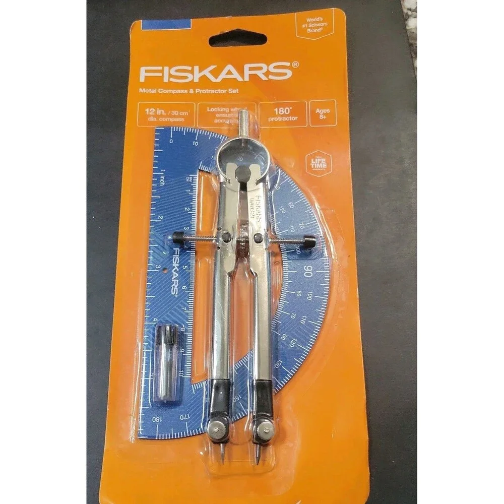 NEW!! FISKARS METAL COMPASS (12